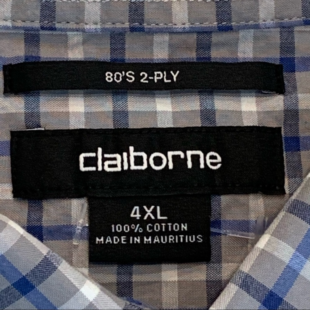 CLAIBORNE 80’s 2-Ply Long Sleeve Button Up Shirt - Picture 9 of 11